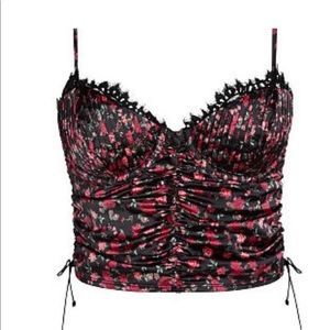 NWT FOR LOVE & LEMONS
Melrose Bustier Bra Top